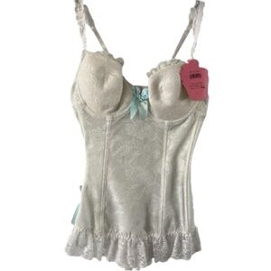 5th Ave Intimates Chemise, Lingerie, NWT, Underwire, Floral Lace, Sexy, Sz L